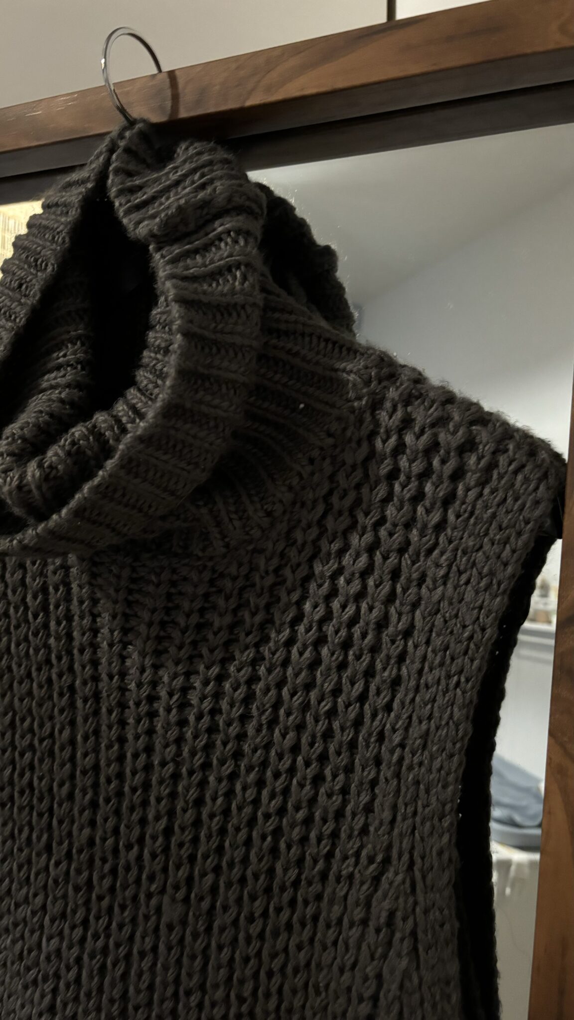 Image for Veste en tricot grise foncée