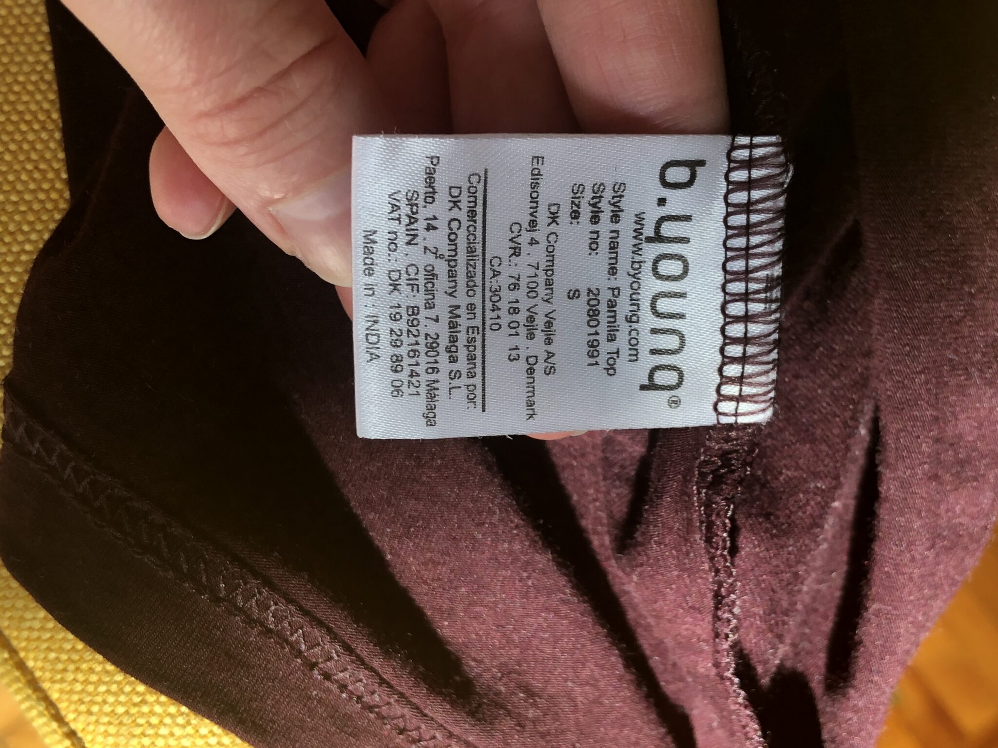 Image for Camisole Pamila B.Young Bordeau en excellent état