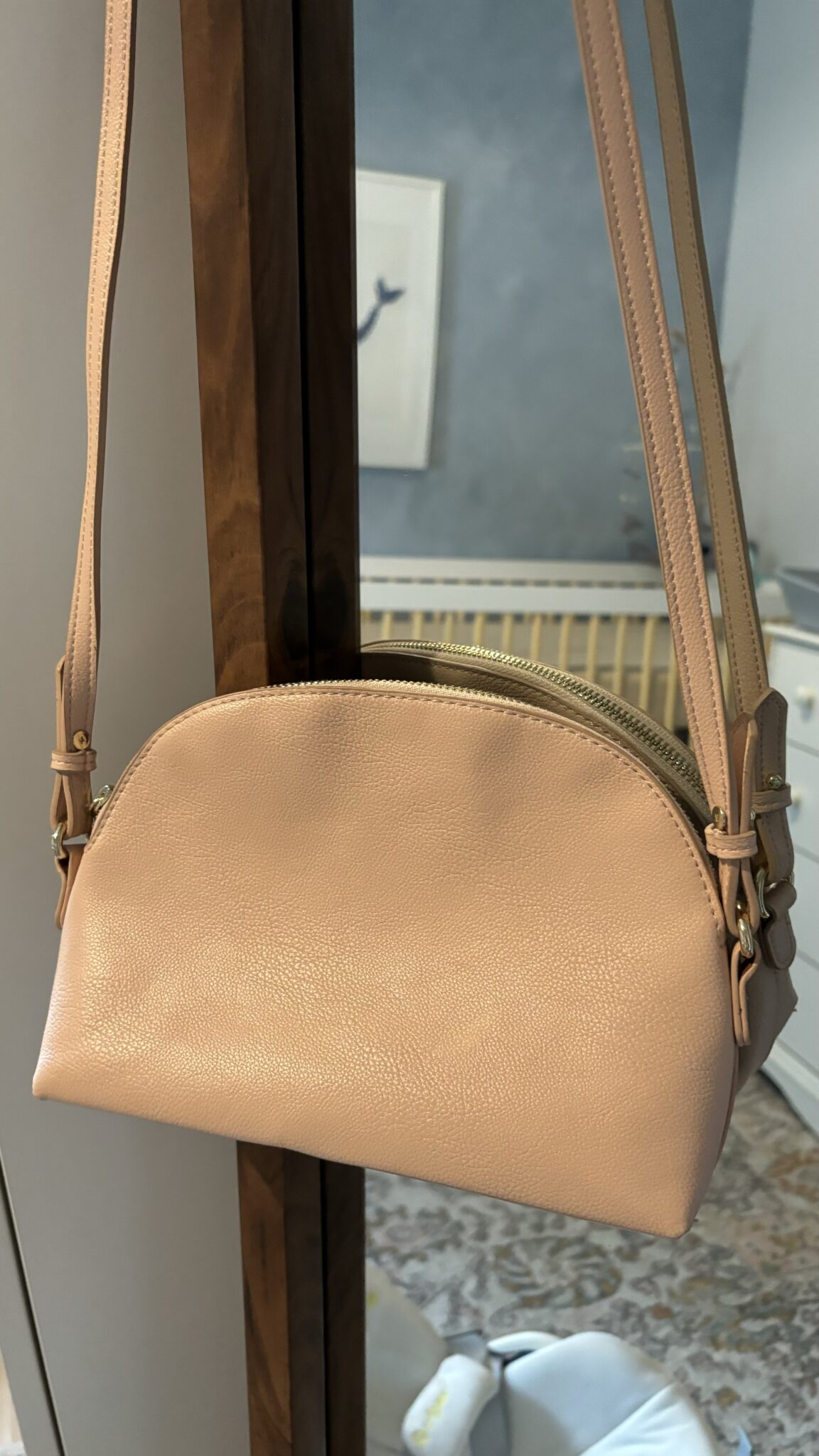 Featured image for Sac bandouillère rose pale