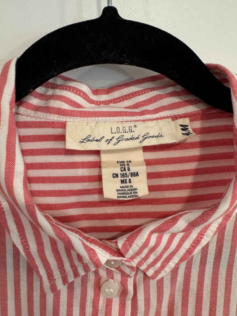 Image for Chemise manche courtes lignée