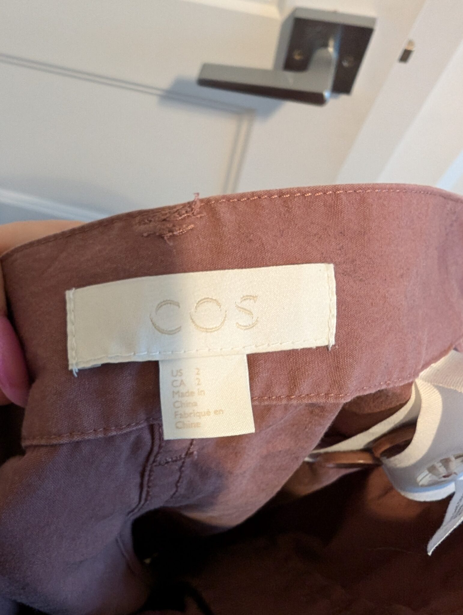 Image for COS/Cotton trousers Sz 2
