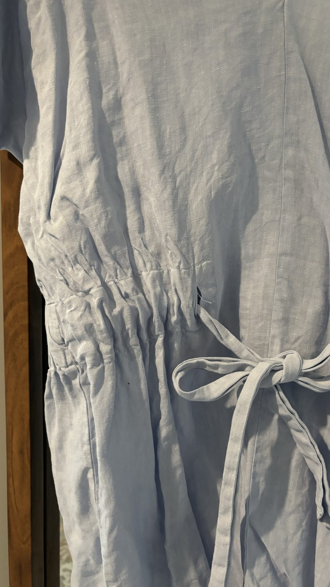 Image for Pale blue linen dress