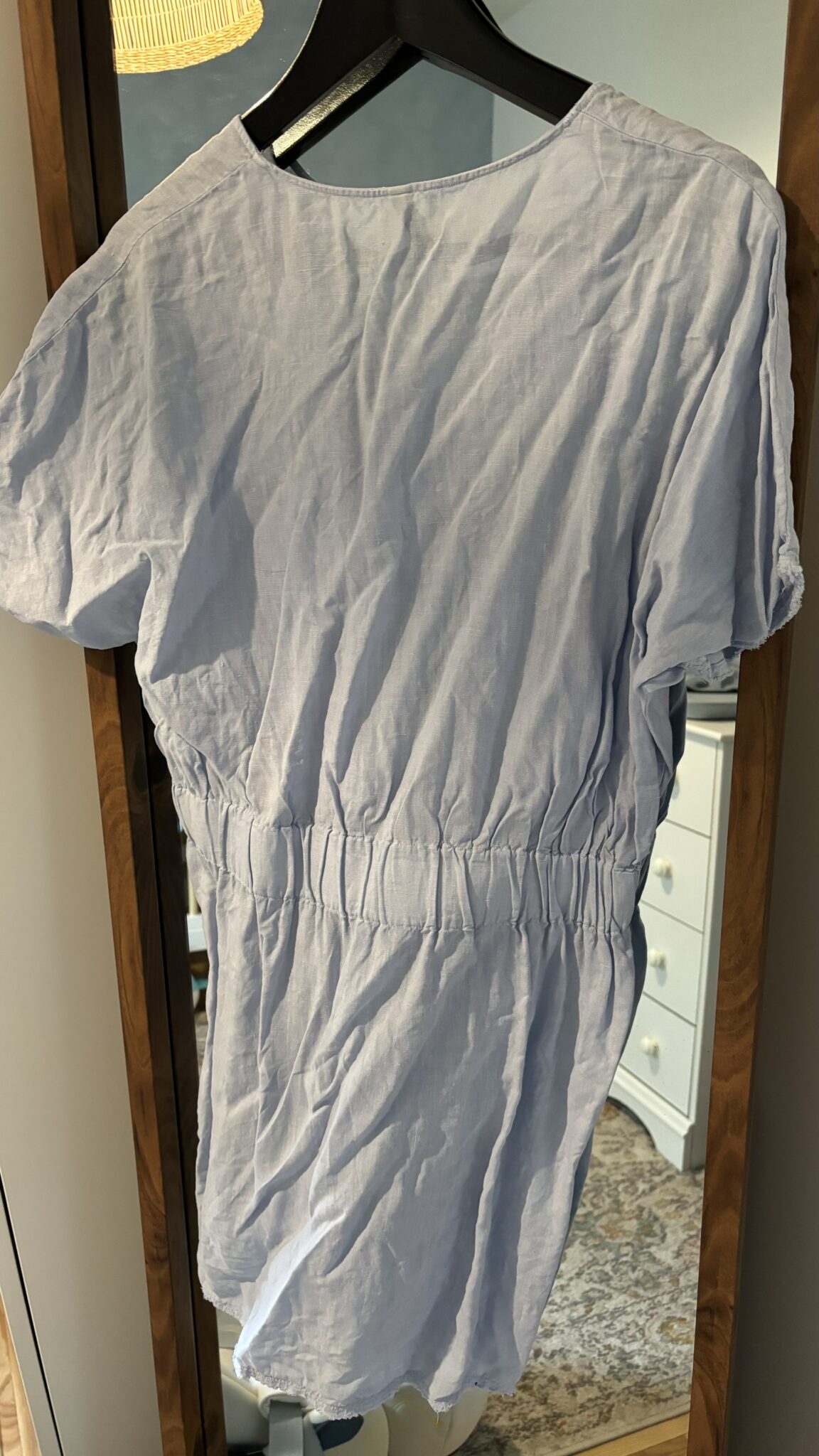 Image for Pale blue linen dress