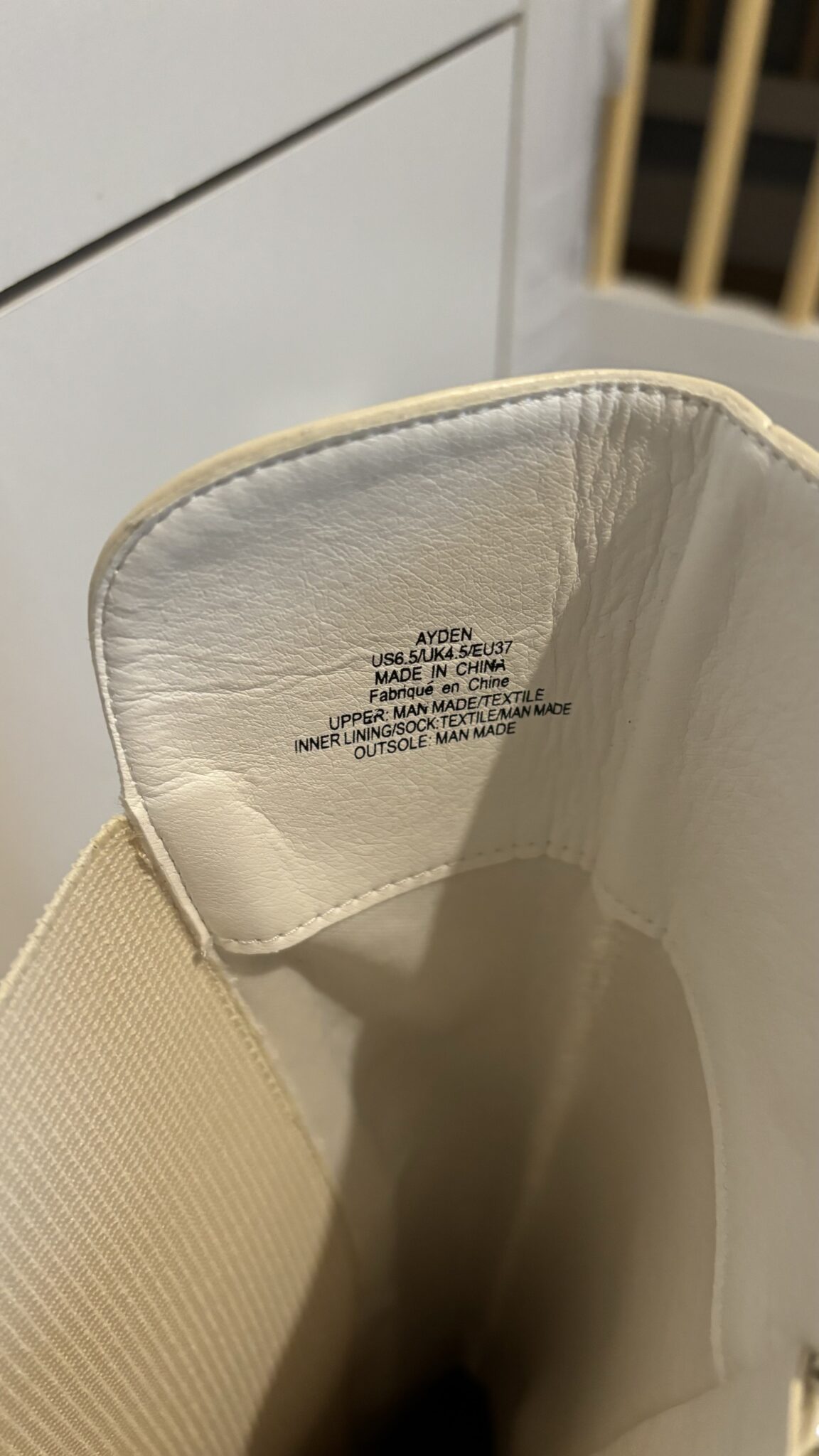 Image for Bottes haut off-white