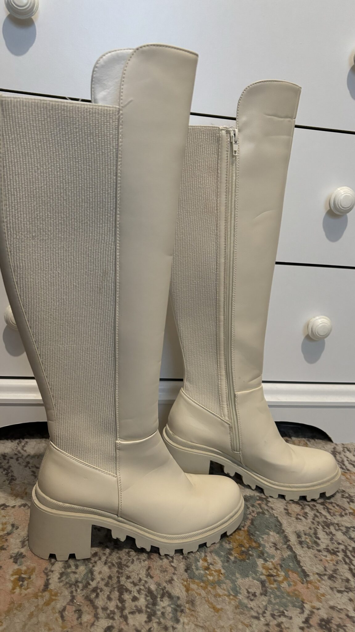 Image for Bottes haut off-white