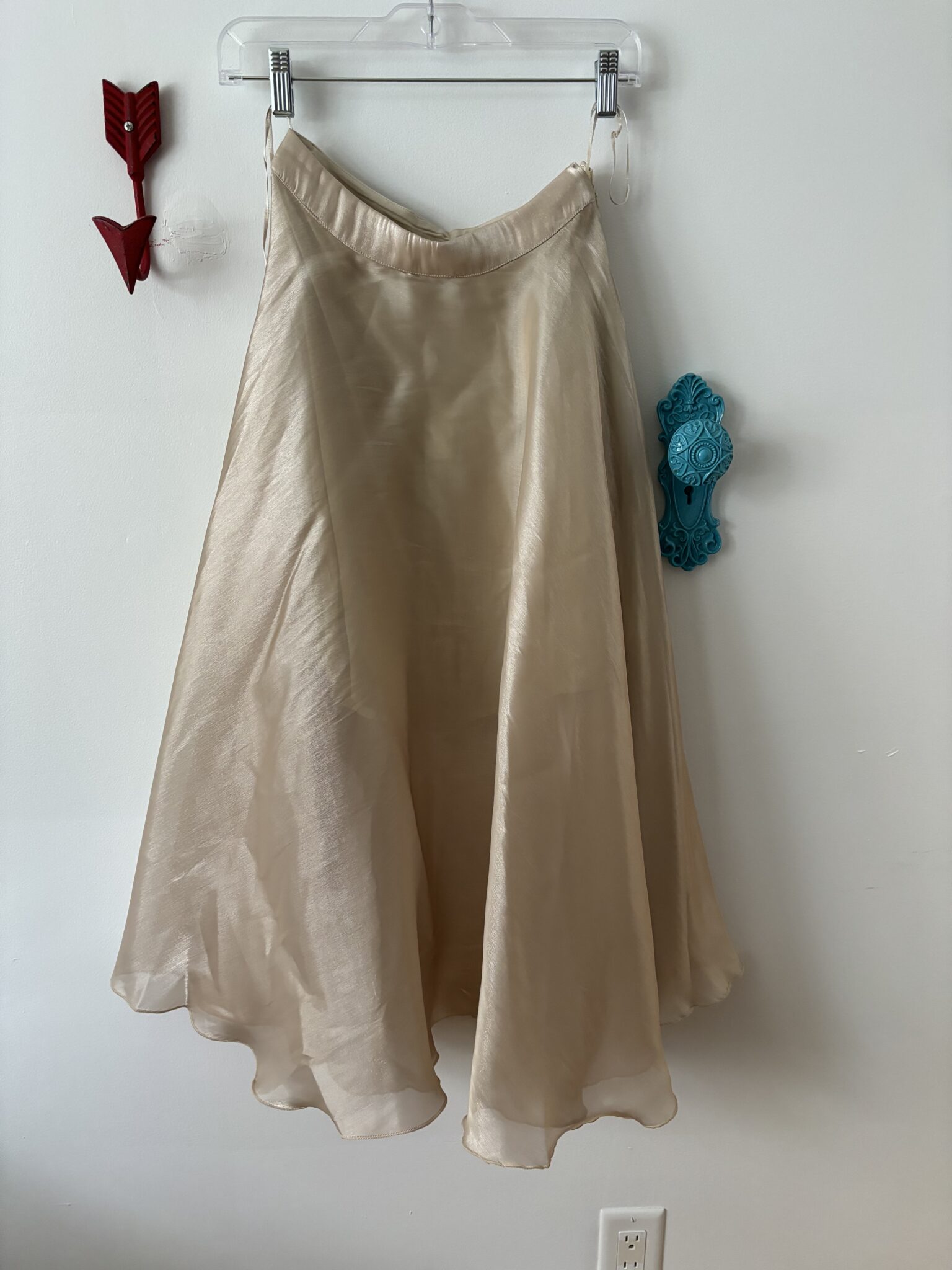 Image for Gold translucent circle skirt, NEW AND NEVER WEARED!