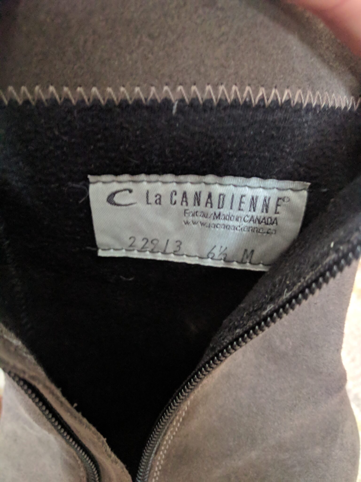 Image for La Canadienne-Botillons en suède couleur ciment