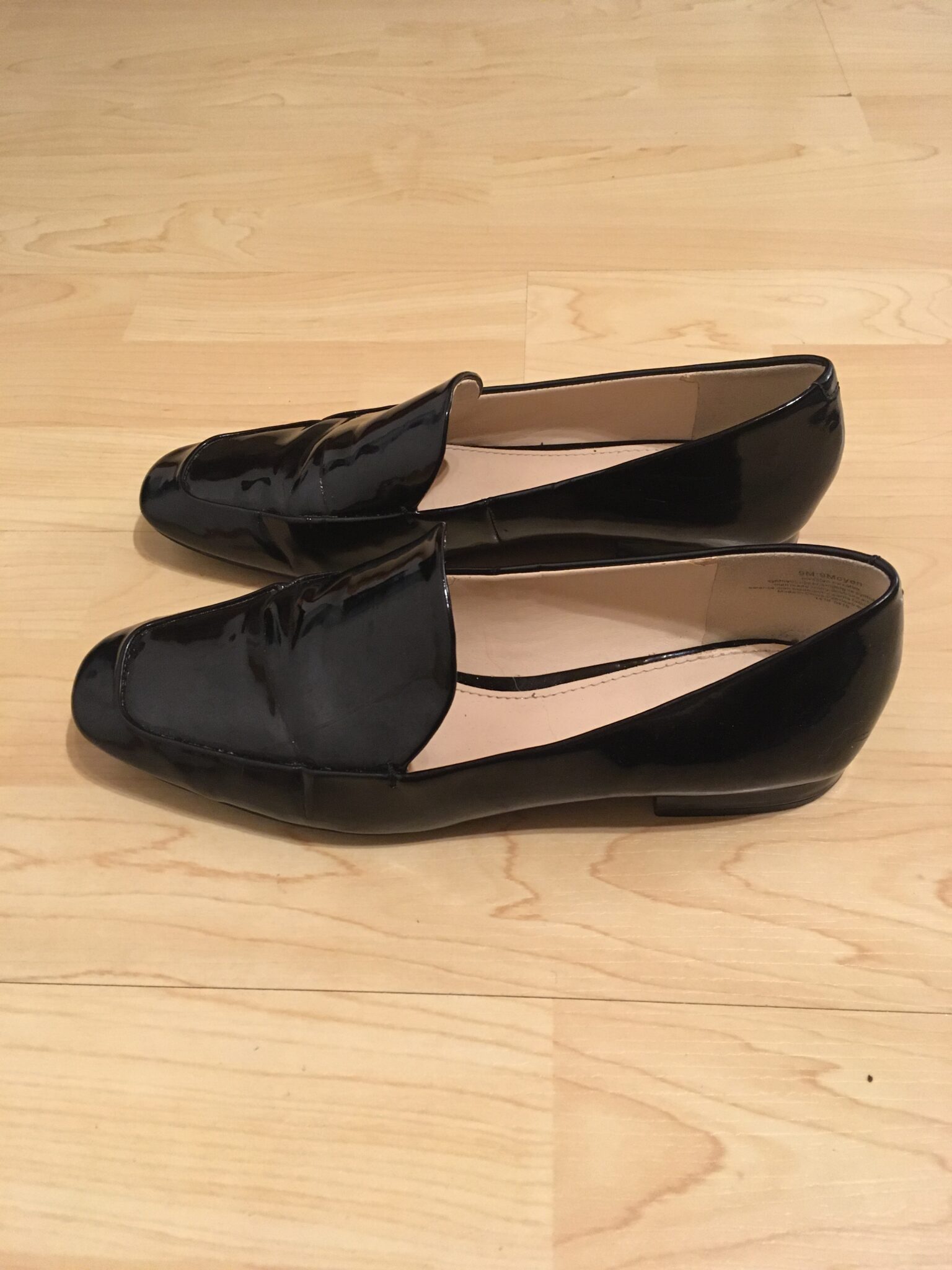 Image for Nine West black patent loafers