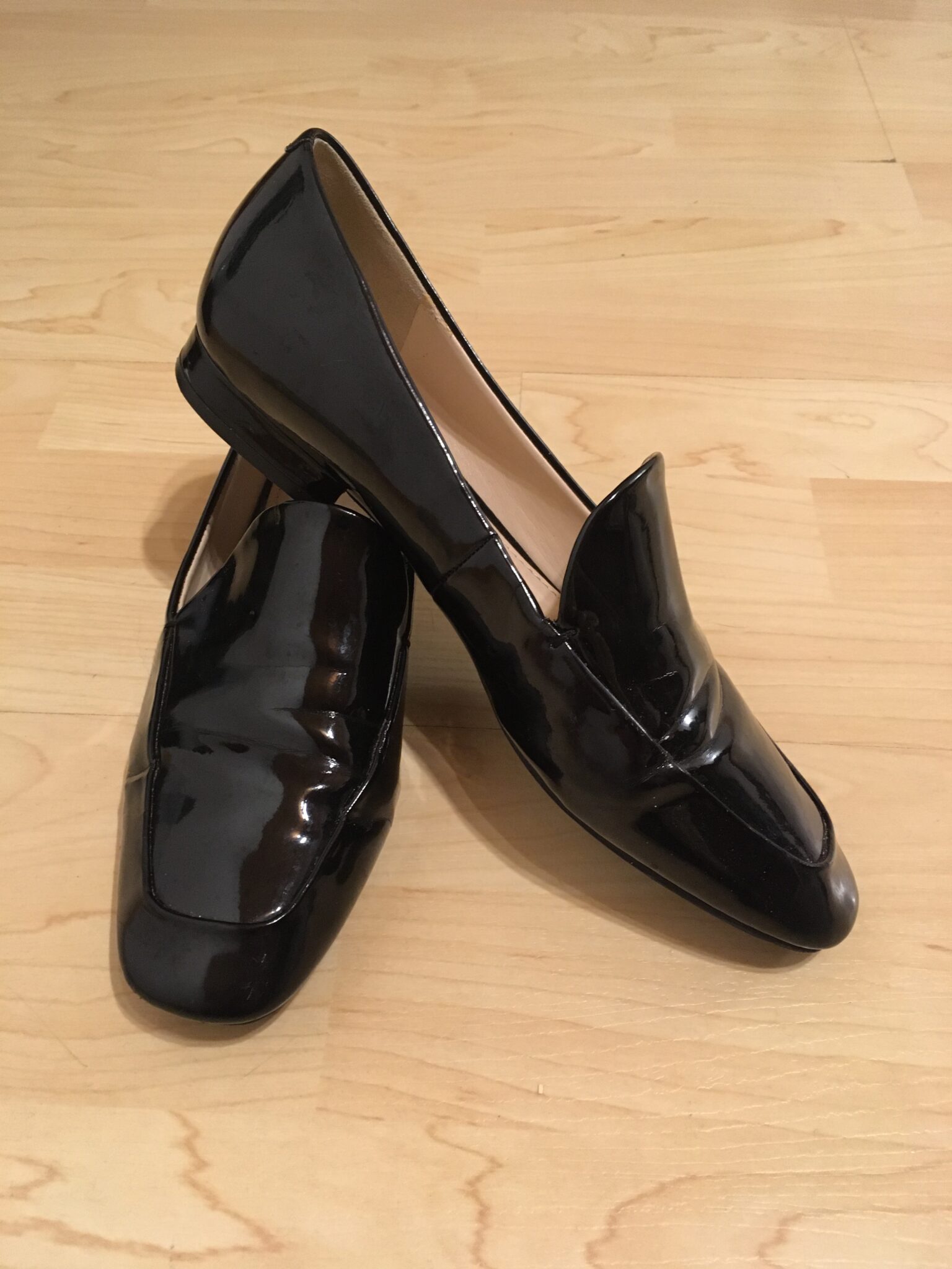 Image for Nine West black patent loafers
