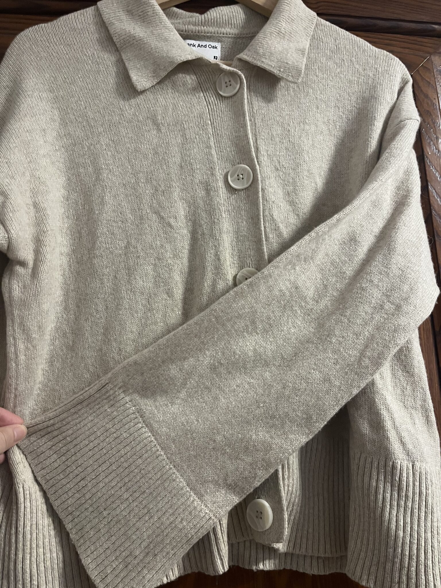 Image for Frank & Oak beige cardigan