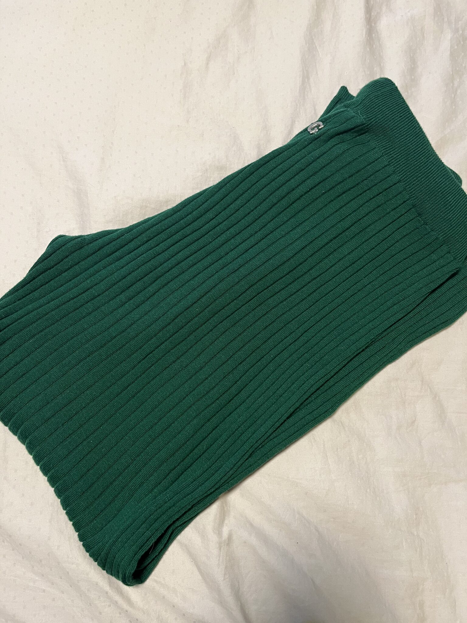 Image for Ribbed Knit Pants Forest Green - Girl Crush