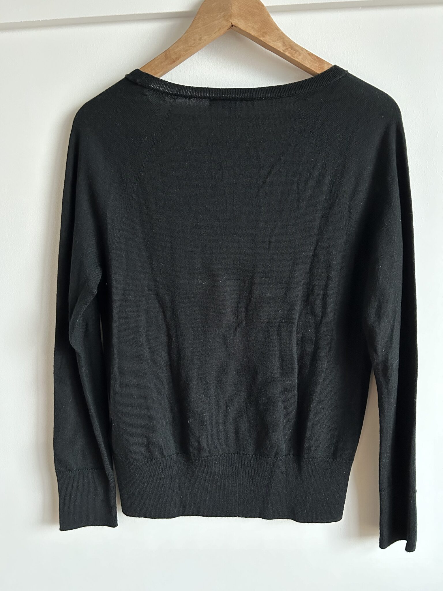 Image for Pull 100% Laine Mérinos Noir Banana Republic