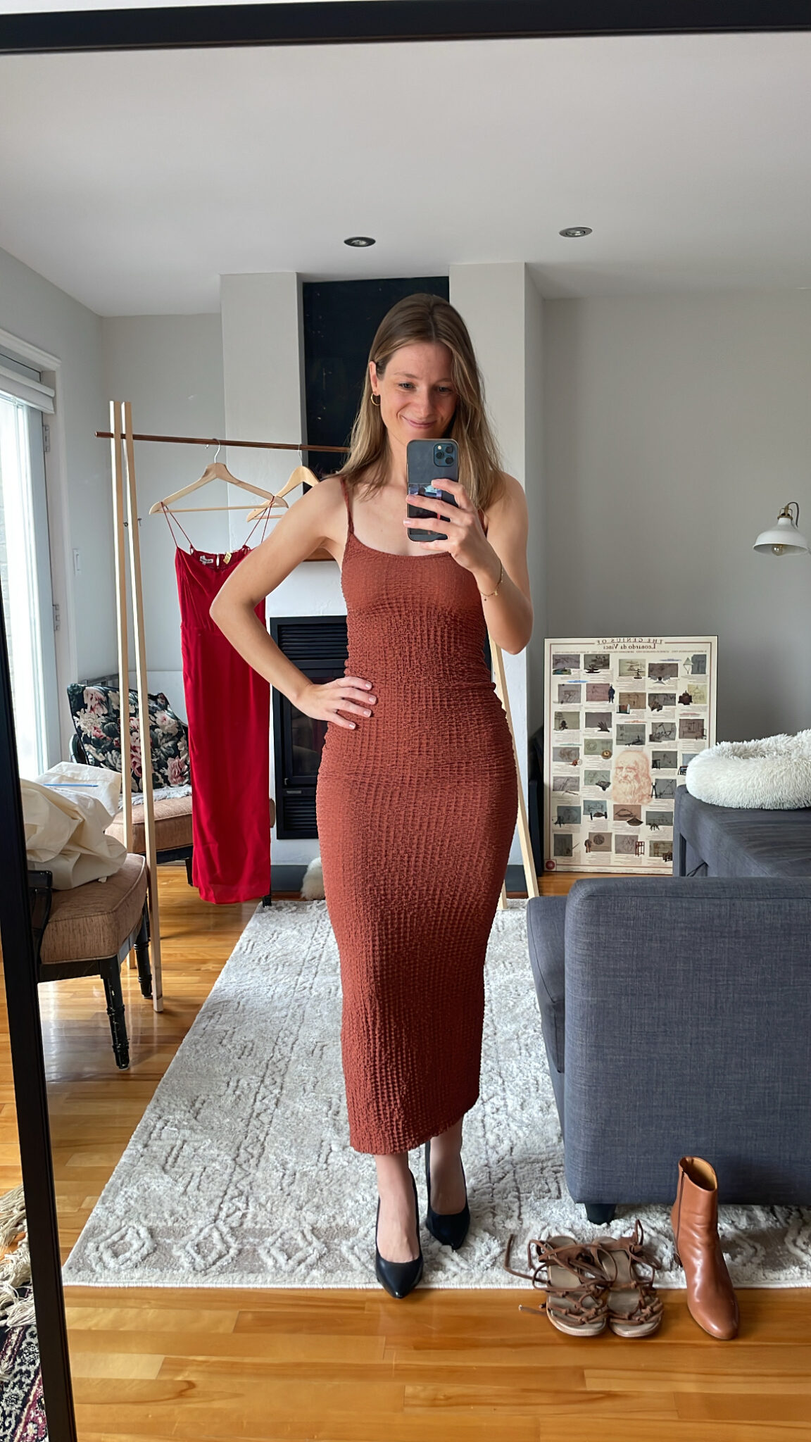 Image for Robe longue Terracotta