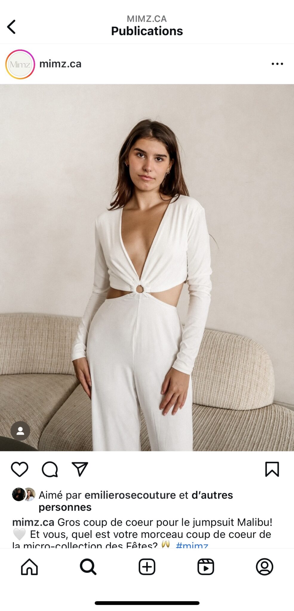 Image for Combinaison Malibu Bambou ivoire neuve -  Mimz