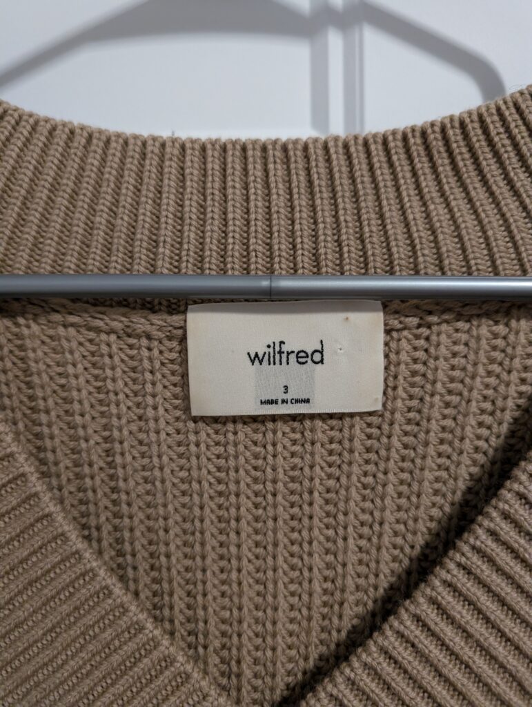 Image for Aritzia/Wilfred Belize jumper Sz 3