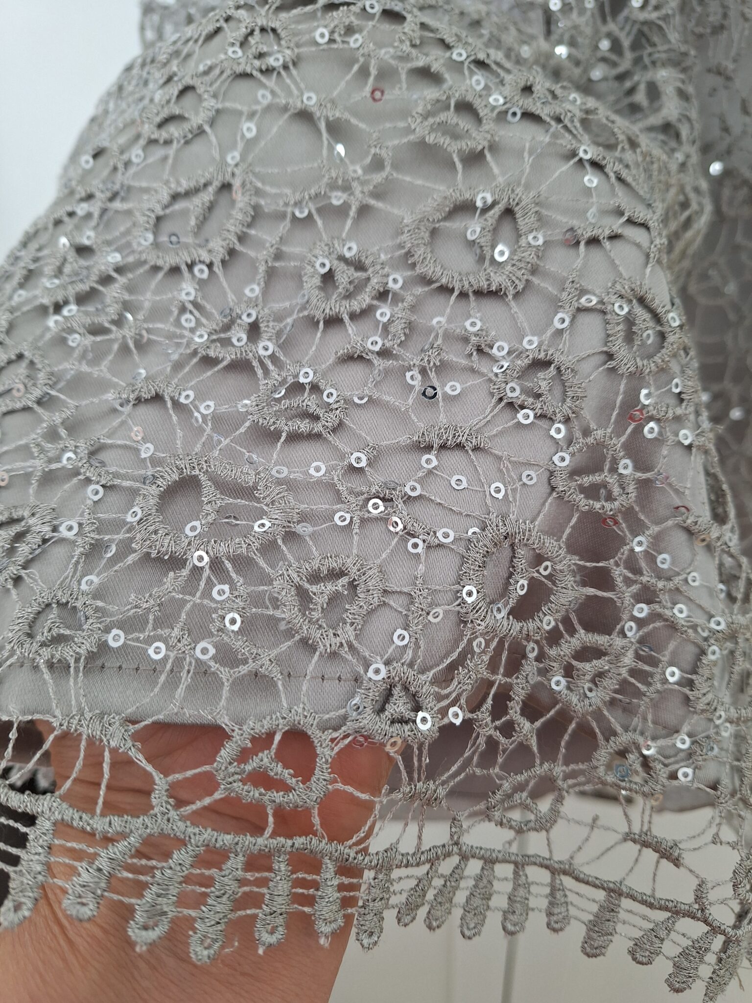 Image for Silver evening dress