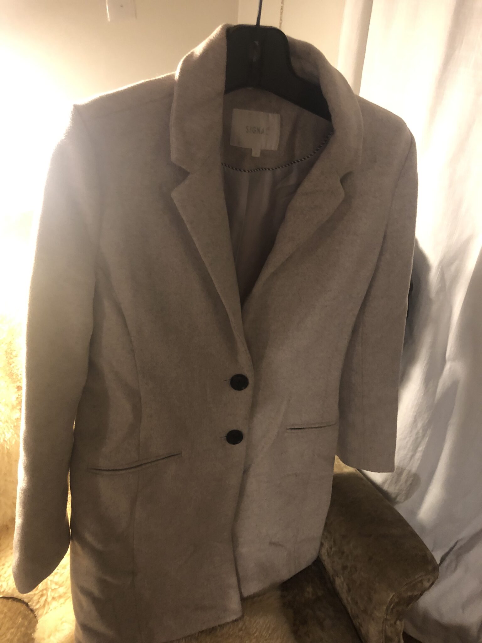 Image for Signal marque anglaise Laine manteau long et chic