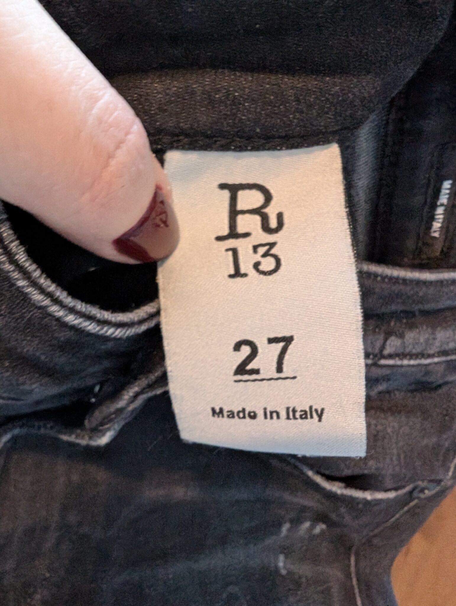 Image for R13/Jeans Skinny Sz 27