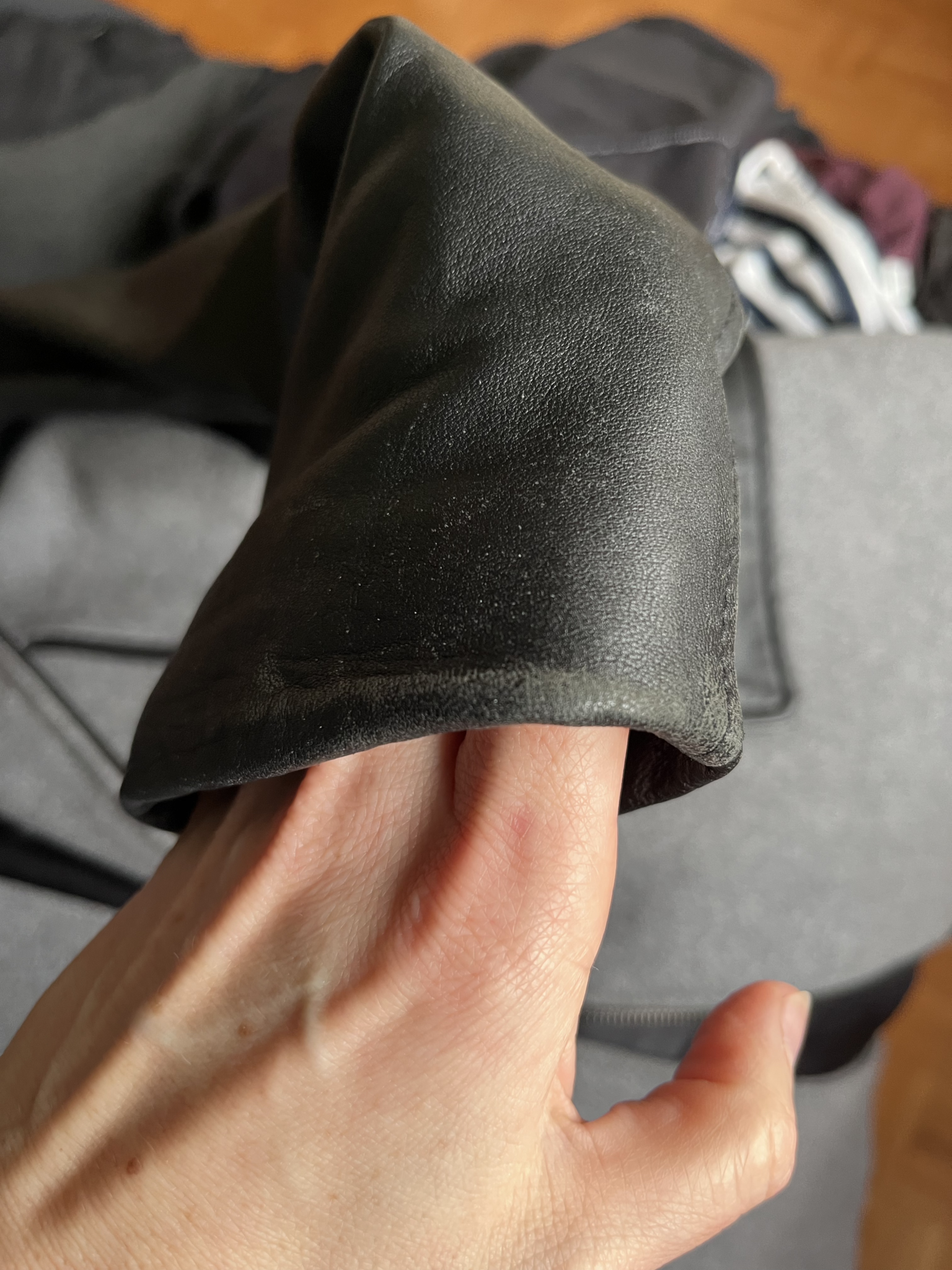 Image for Manteau laine et cuir véritable