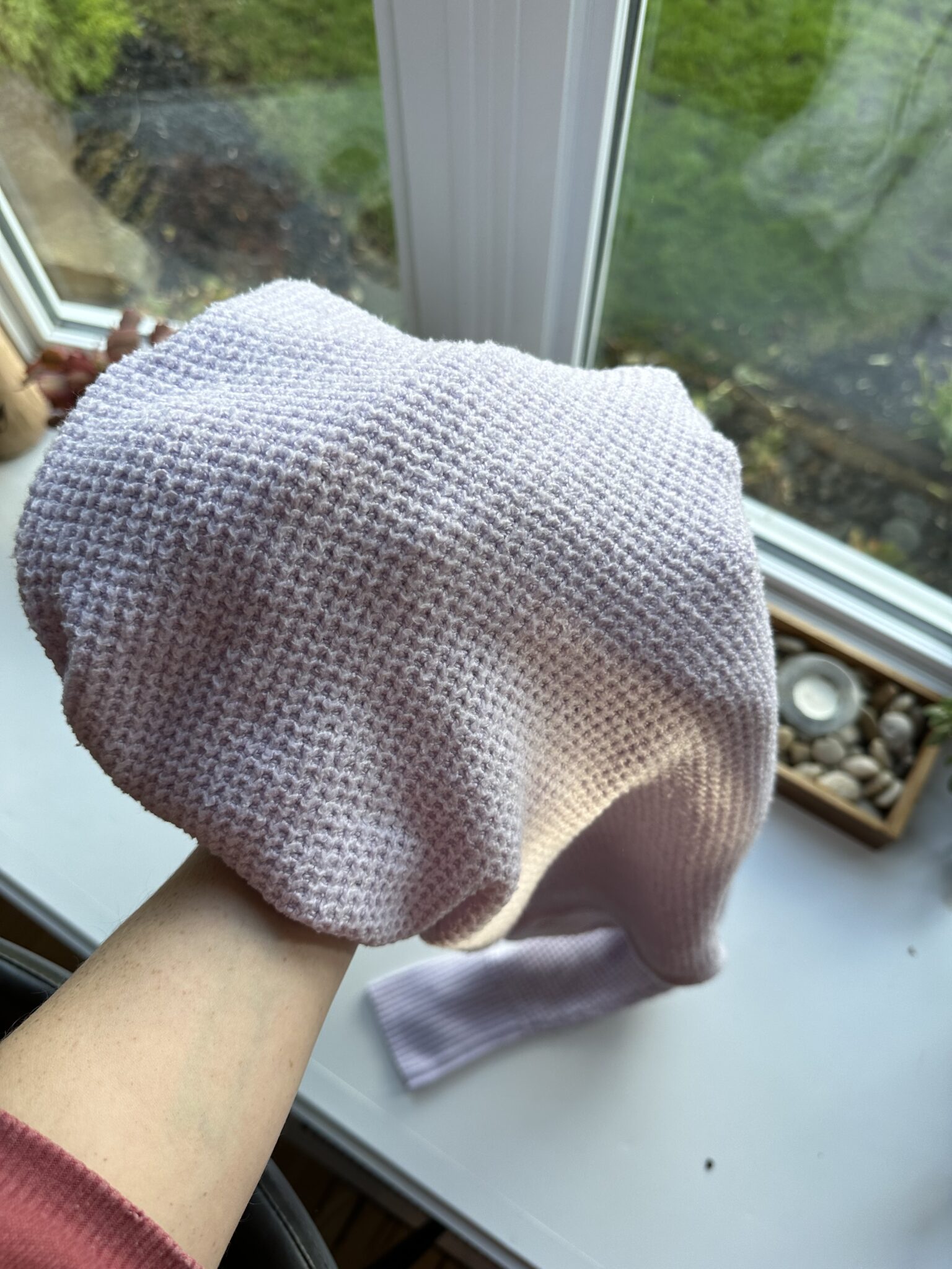 Image for Chandail gaufré mauve pâle