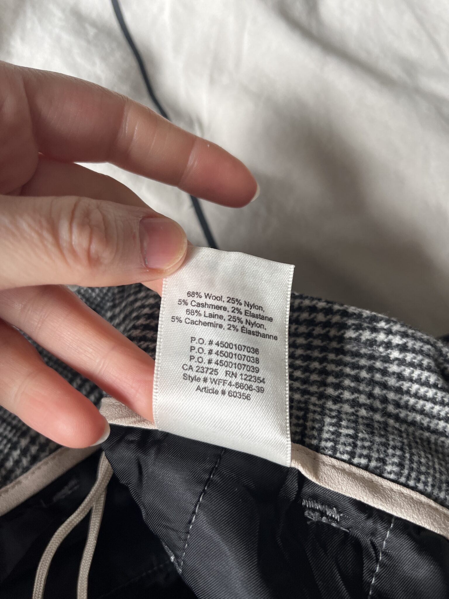 Image for Pantalons laine Aritzia