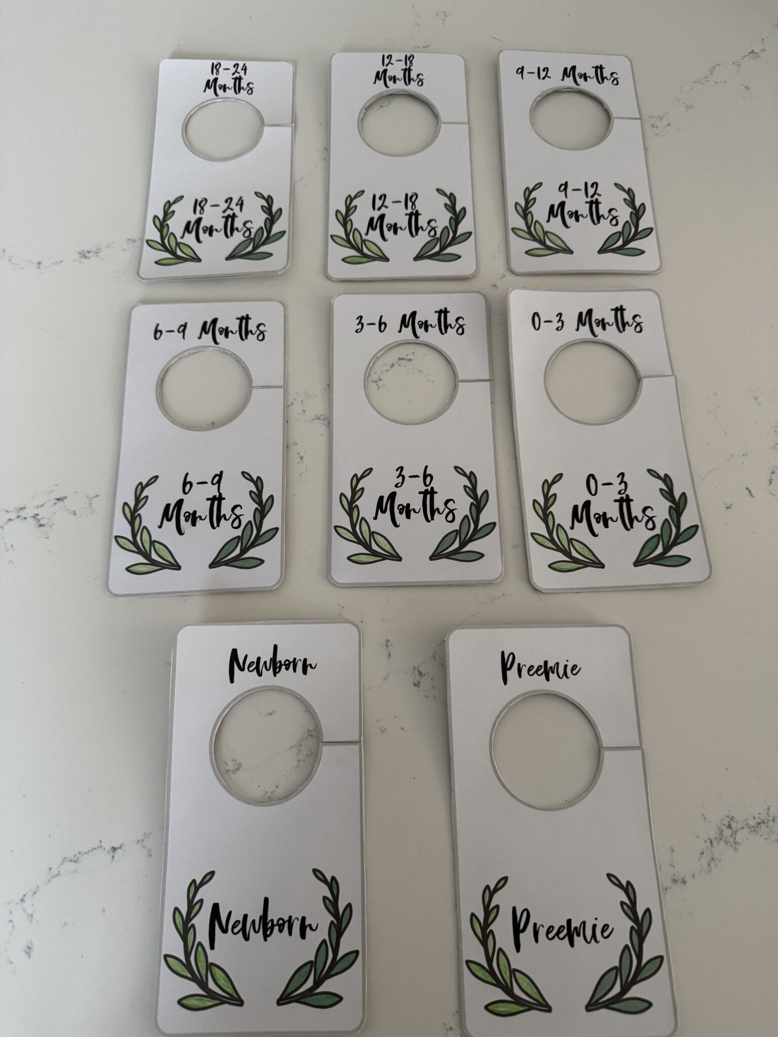 Featured image for Marqueur pour garde-robe grandeur preemie à 24 mois