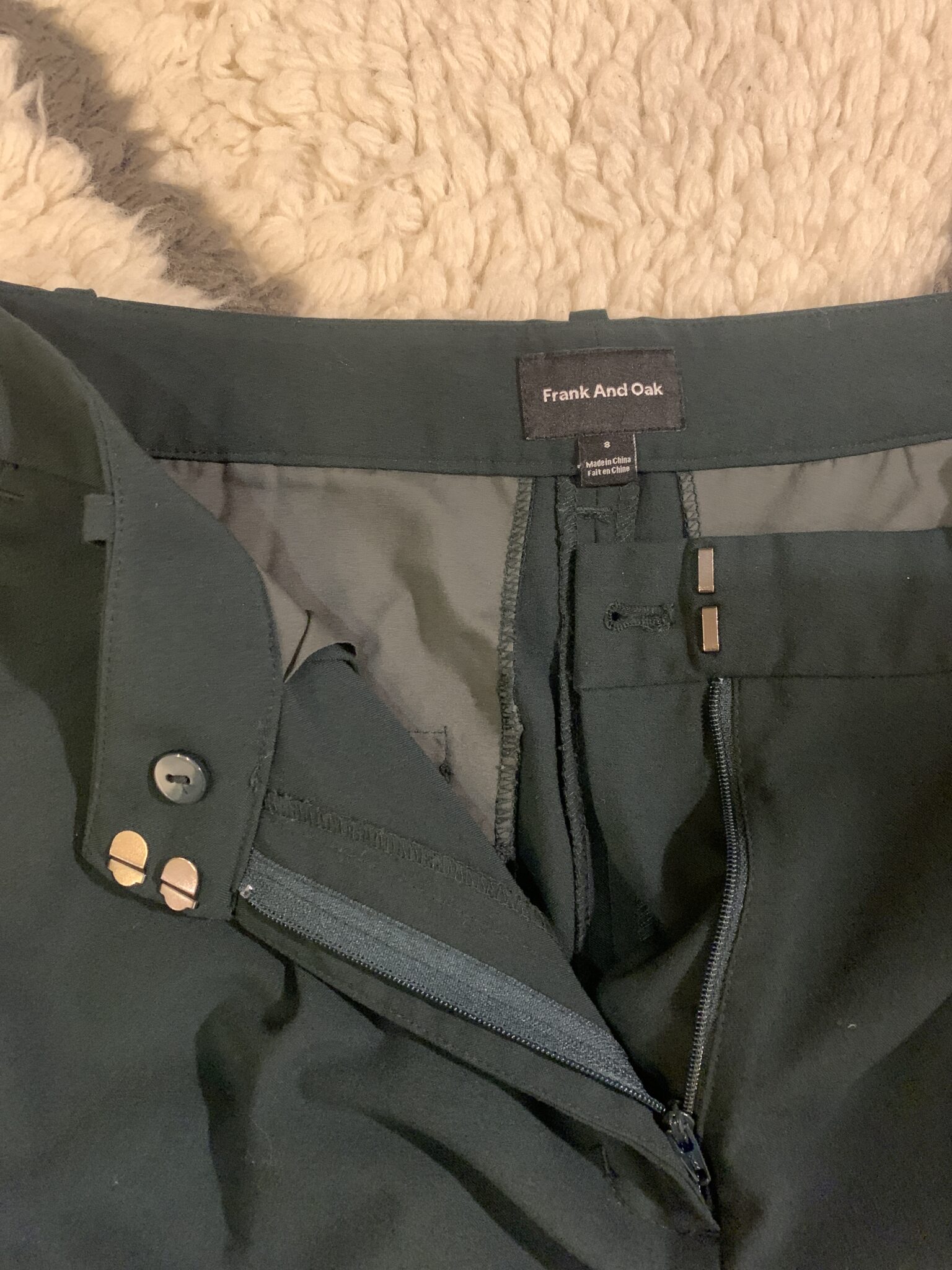 Image for Pantalon vert foncé Frank and Oak