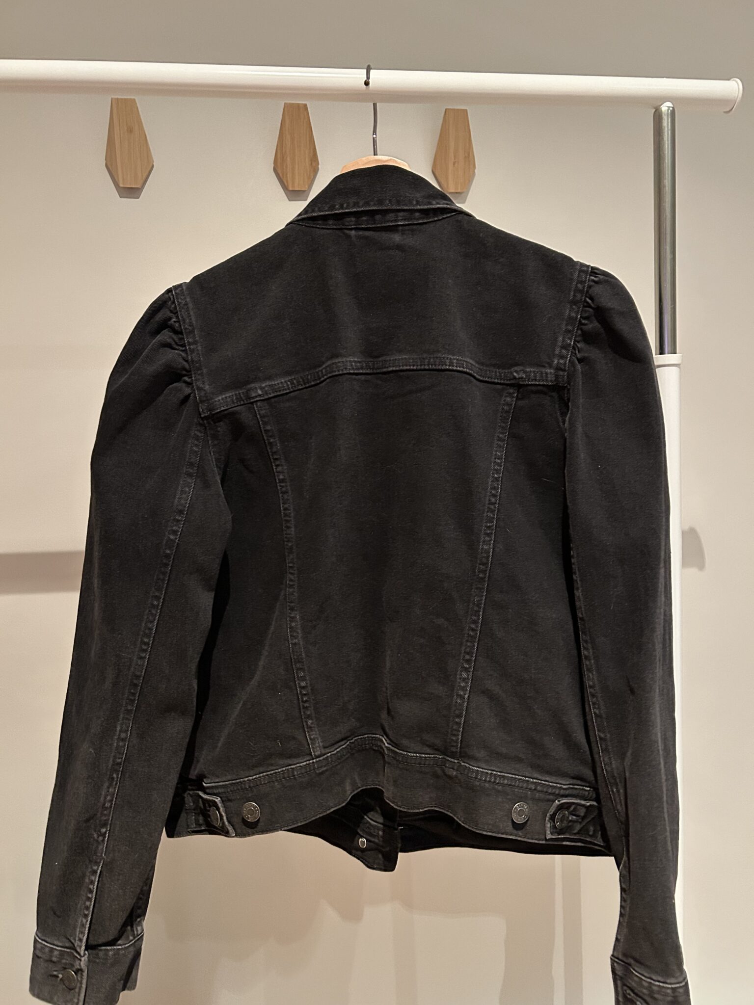 Image for Veste en jean aux épaules froncées