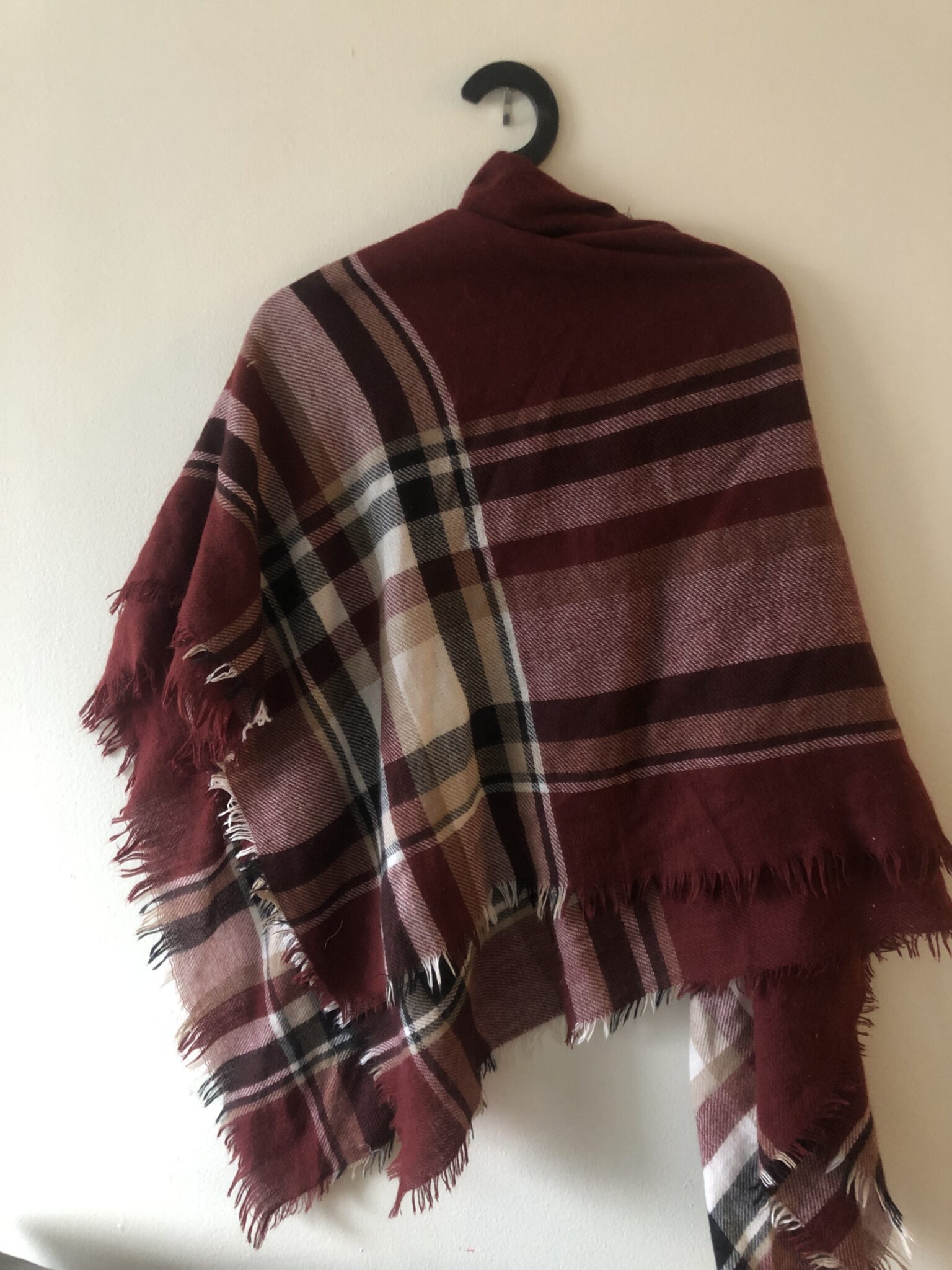 Image for Foulard (ou plaid) bordeaux chaud et léger