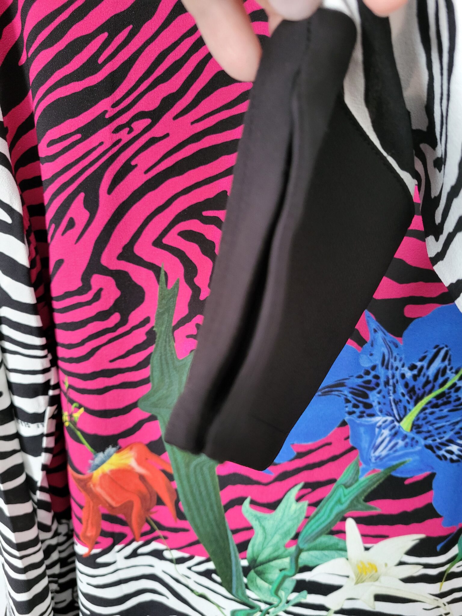 Image for CAVALLI colourful zebra dress