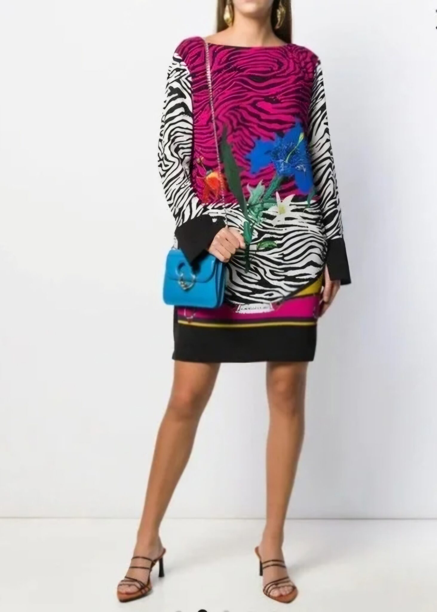 Featured image for CAVALLI colourful zebra dress