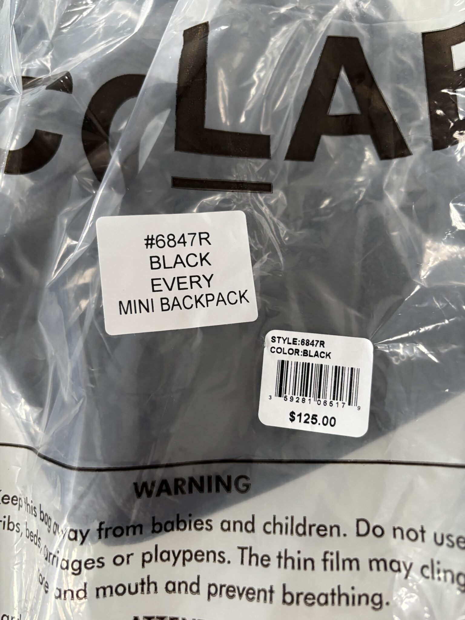 Image for Neuf - Sac à dos Colab noir