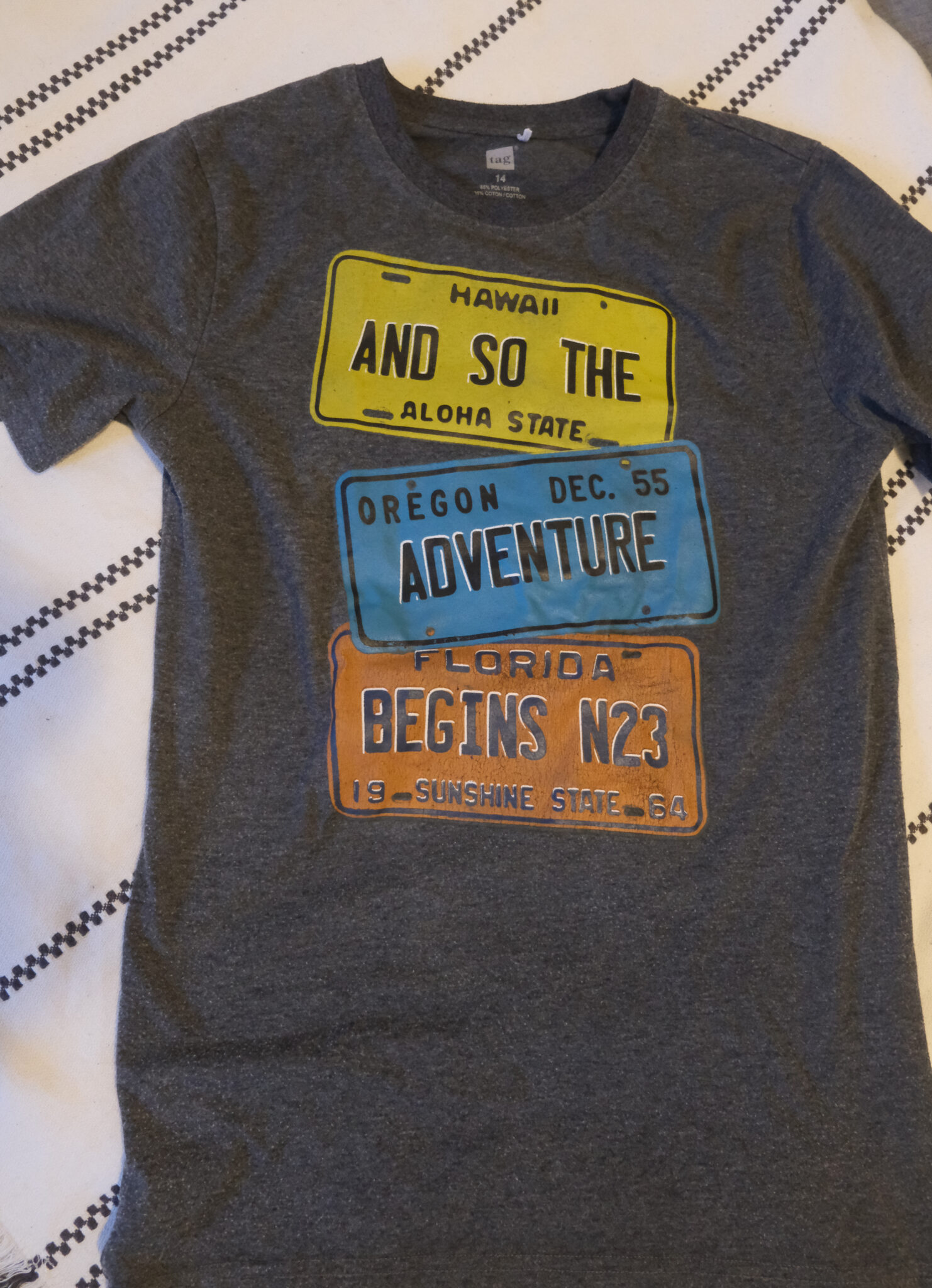 Featured image for T-shirt gris 14 ans