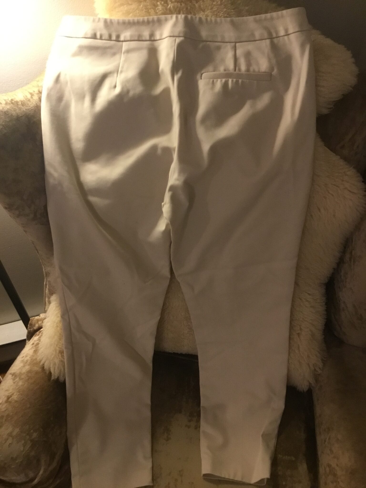 Image for Beau pantalon beige coton satiné