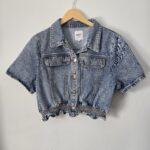 Thumbnail for OAT short-sleeved denim jacket
