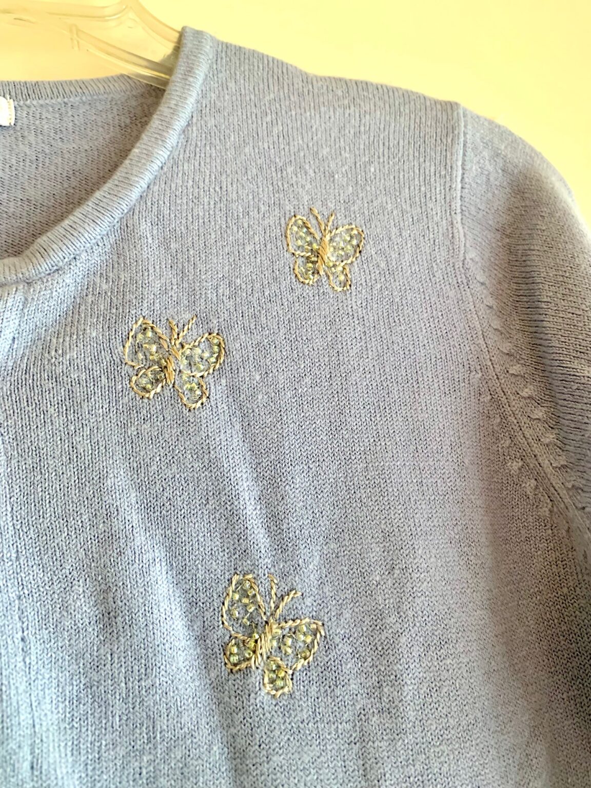 Image for Veste manches trois quart motif papillons
