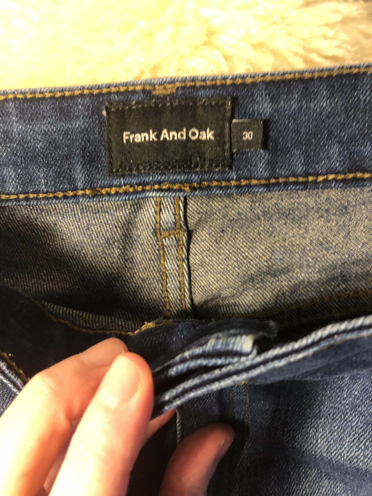 Image for Jeans bleu droit Frank and Oak taille 30 (7 à 10ans)