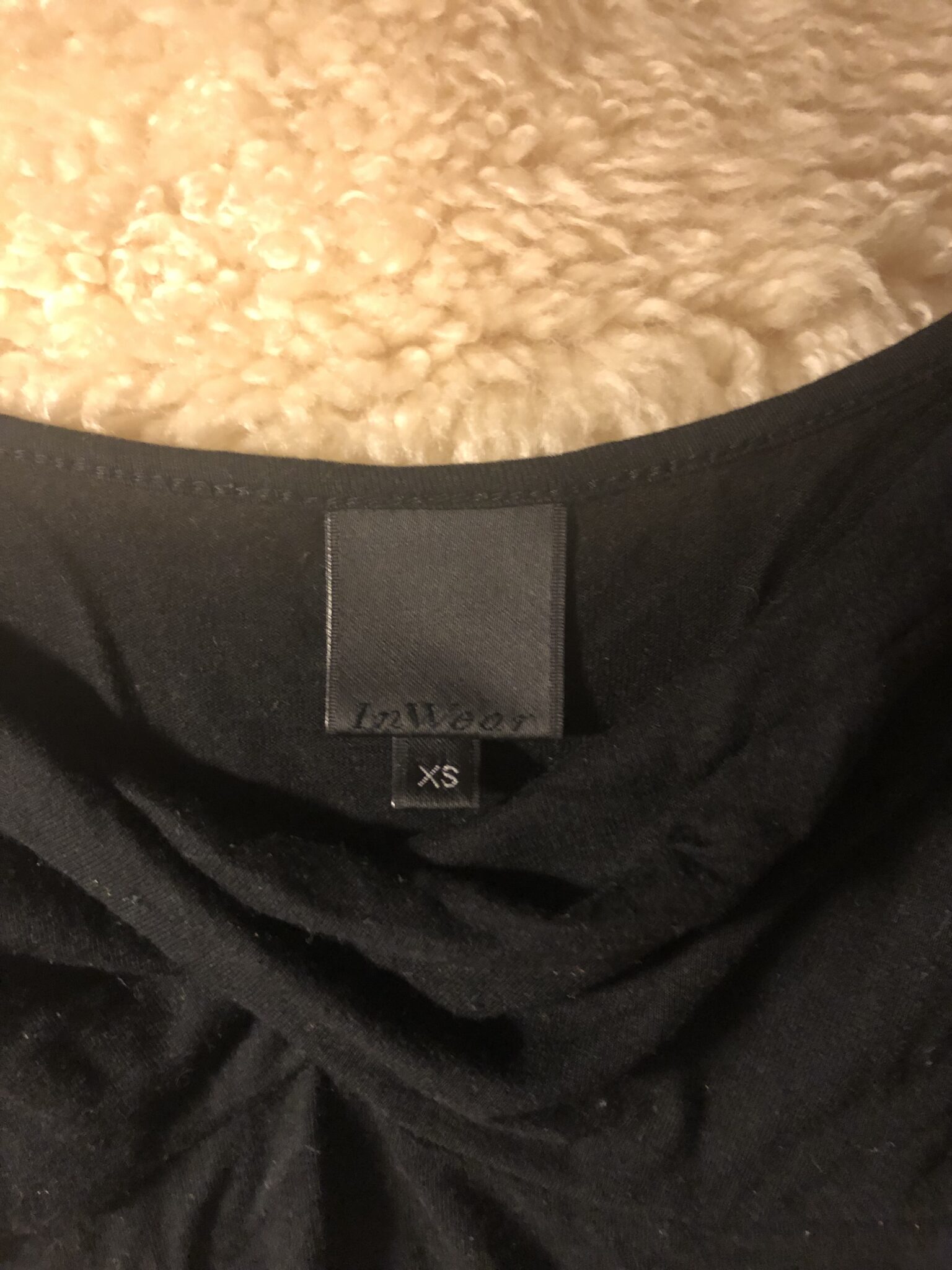 Featured image for Black camisole inwear, wonderful black fabric, x small made large