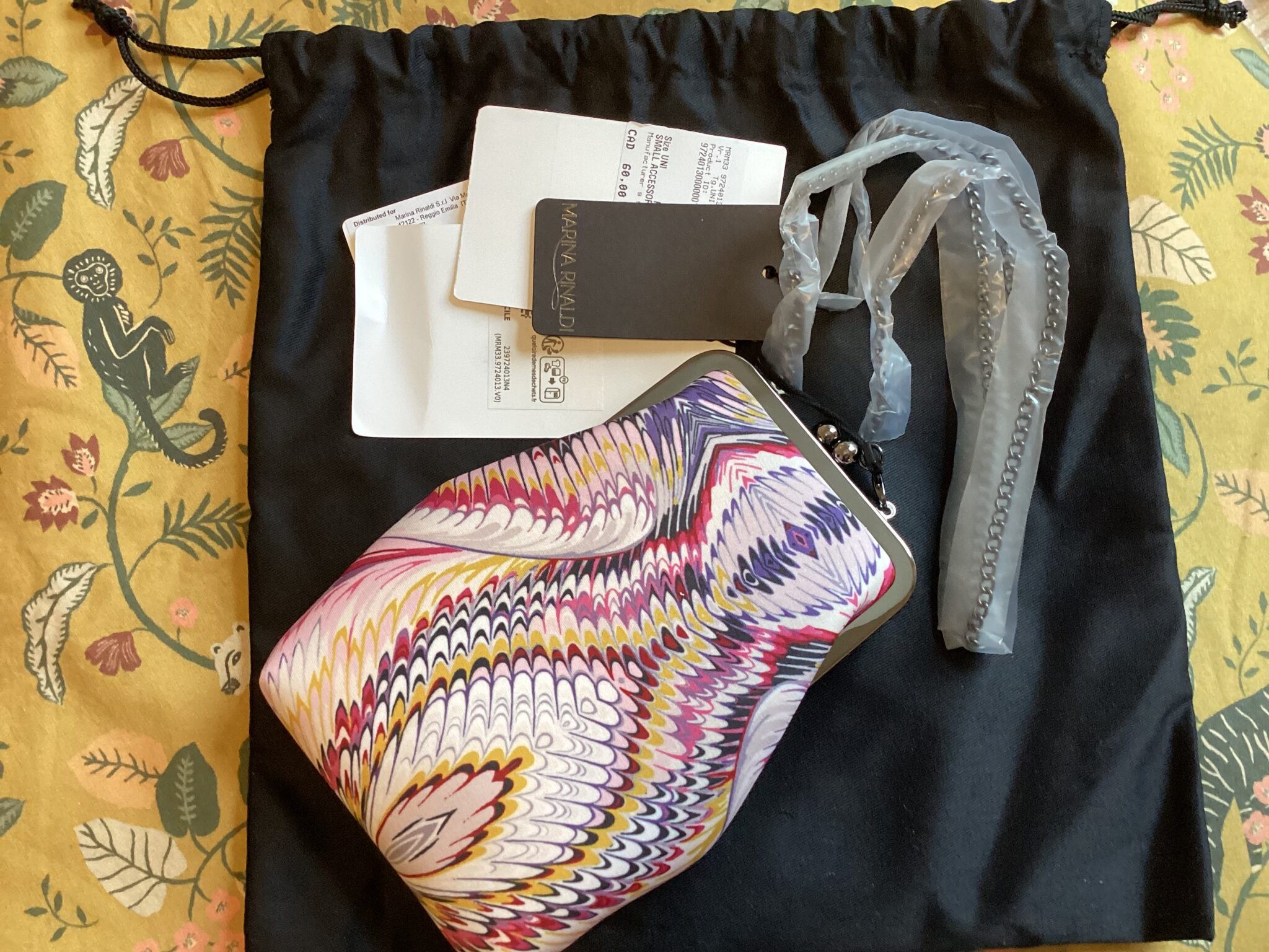 Featured image for Petit sac en tissu neuf de la marque Marina Rinaldi