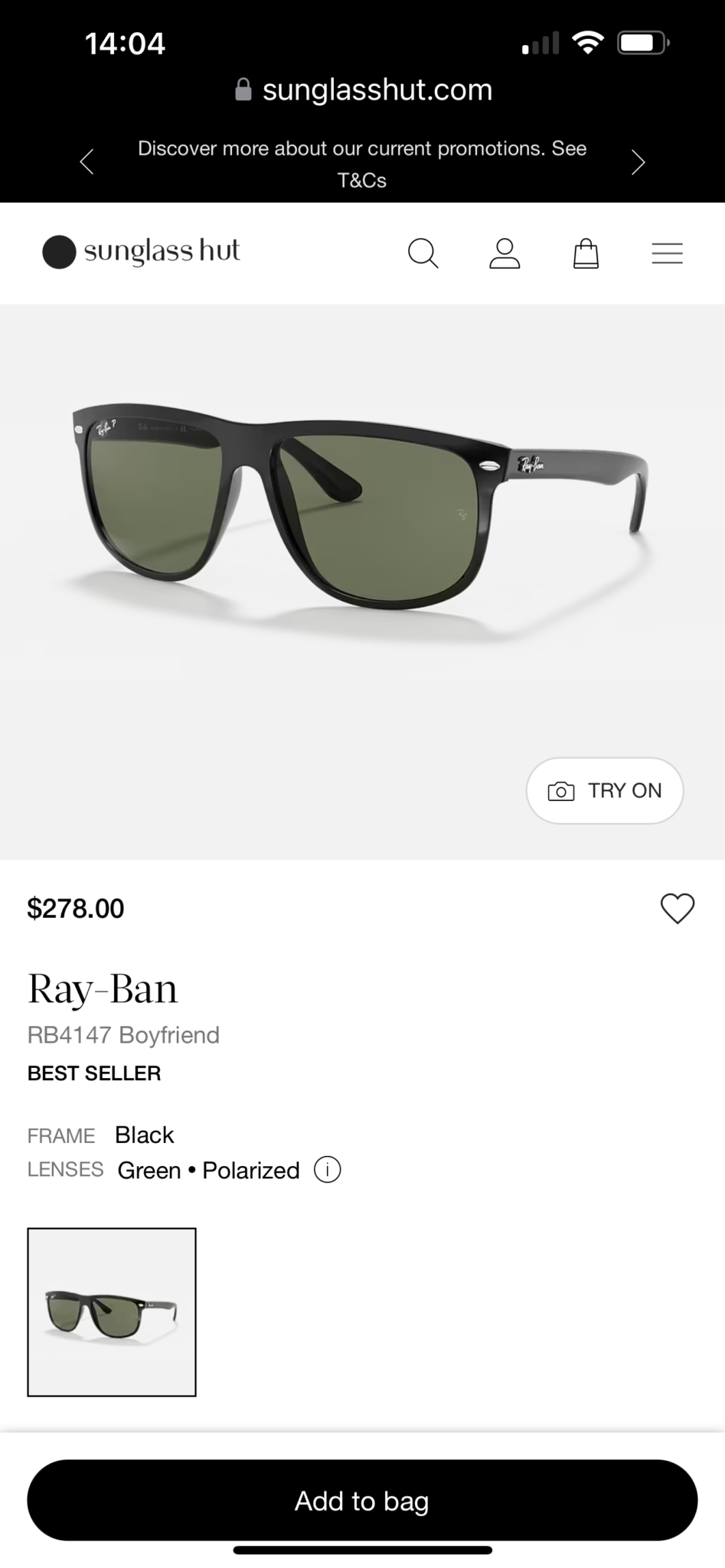 Image for Lunettes de soleil RayBan jamais portée