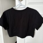 Thumbnail for T-Shirt crop noir Womance
