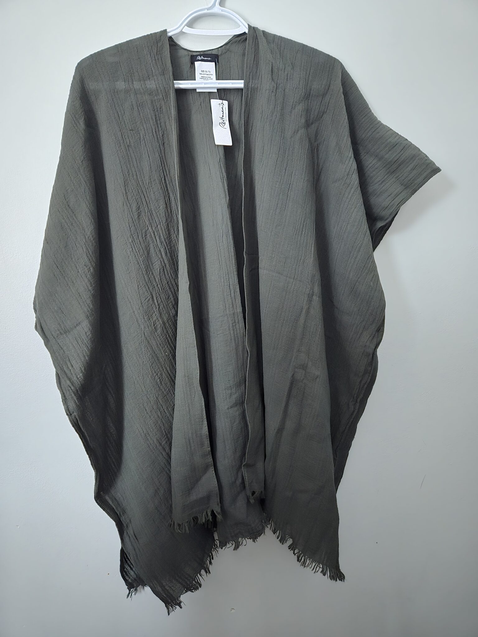 Featured image for REITMANS olive green cotton coverup - new