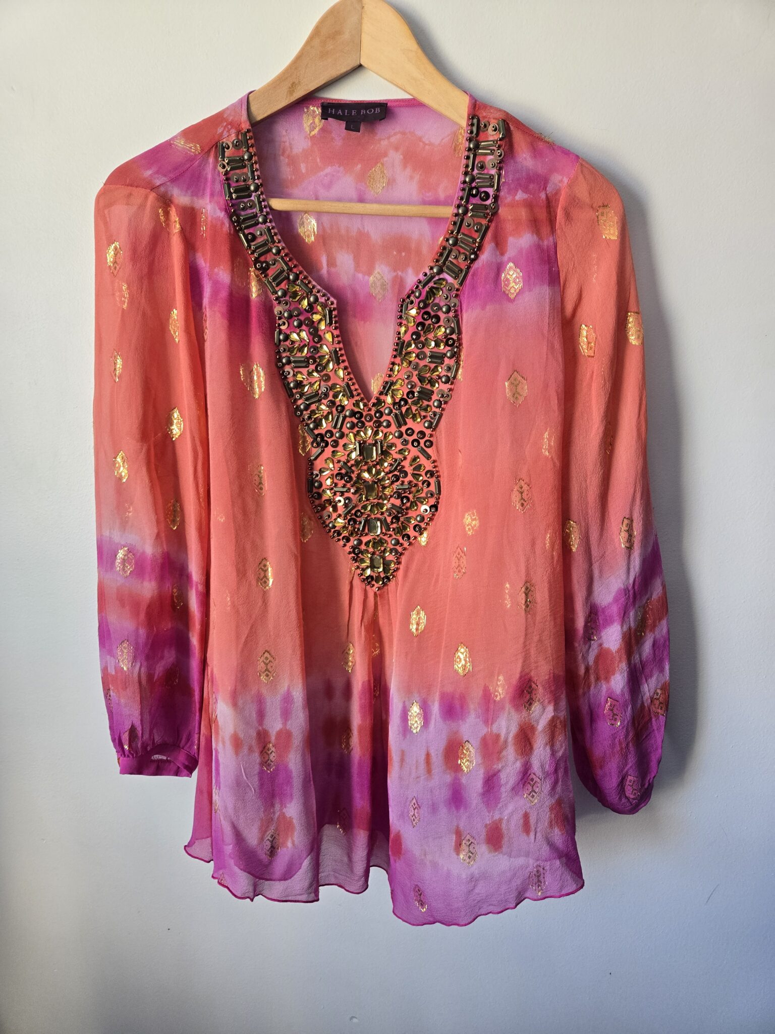 Featured image for HALE BOB sheer silk blouse