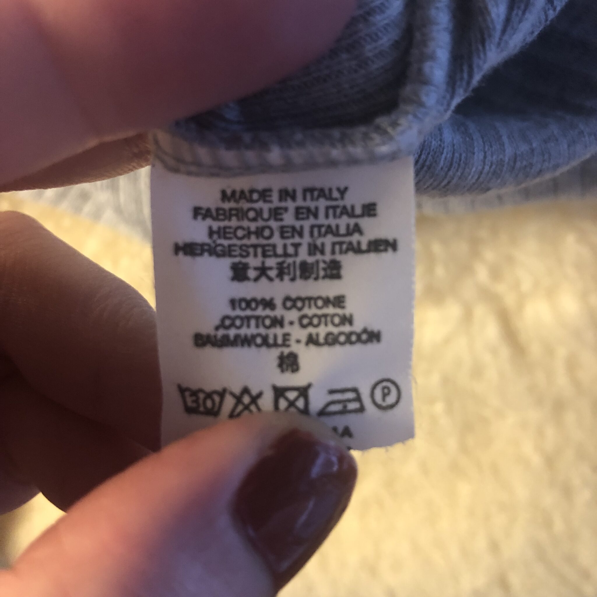 Image for Chandail gris jersey environ small
