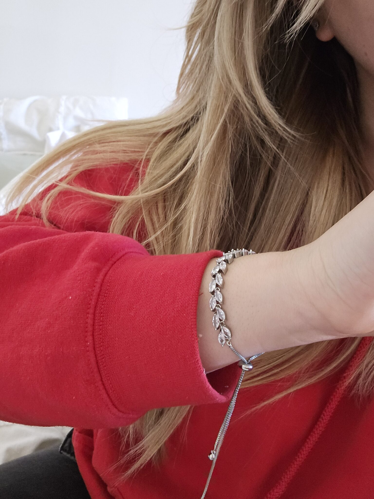 Image for Silver leaf bracelet