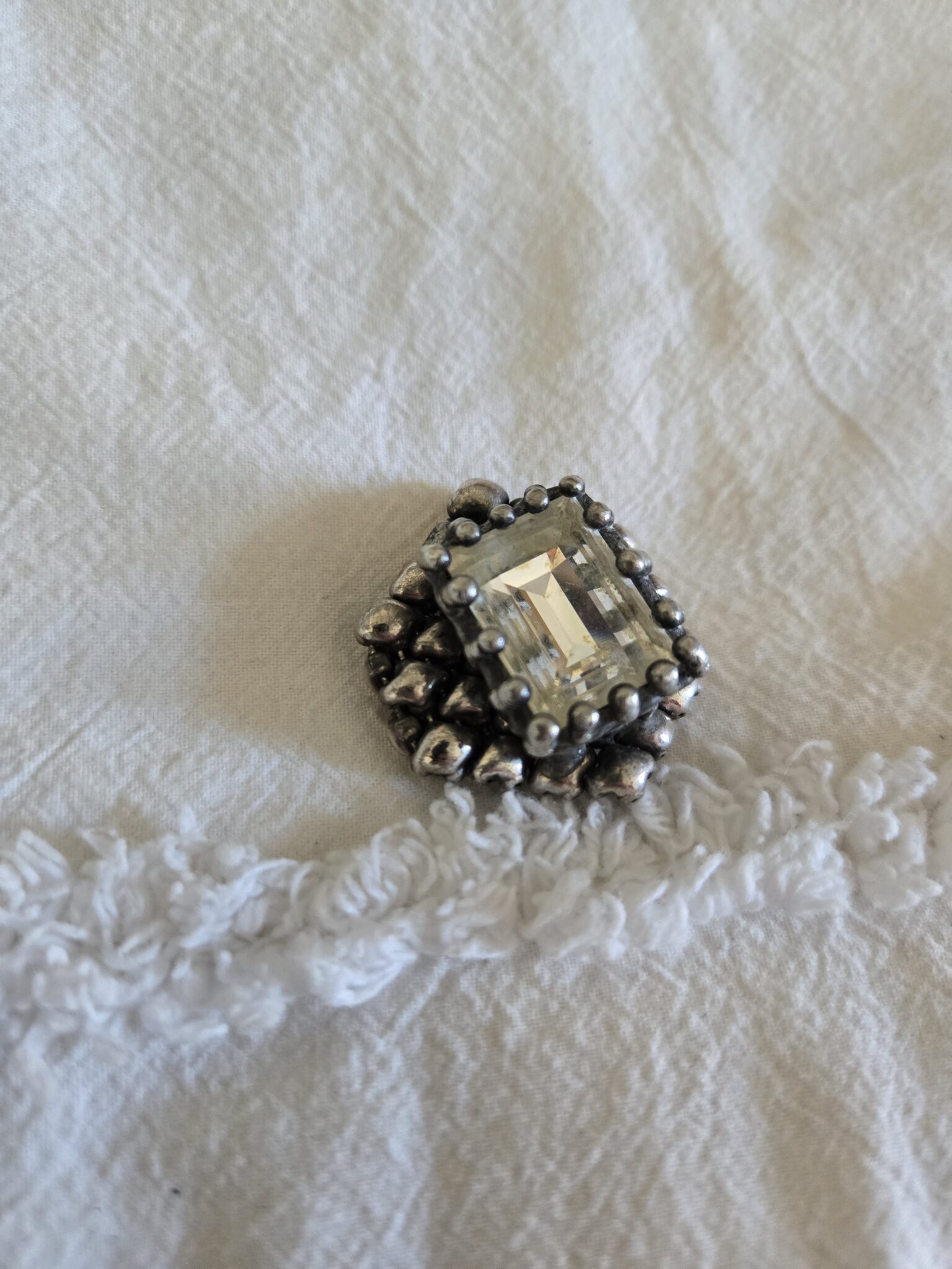 Image for Bague massive en argent brossé