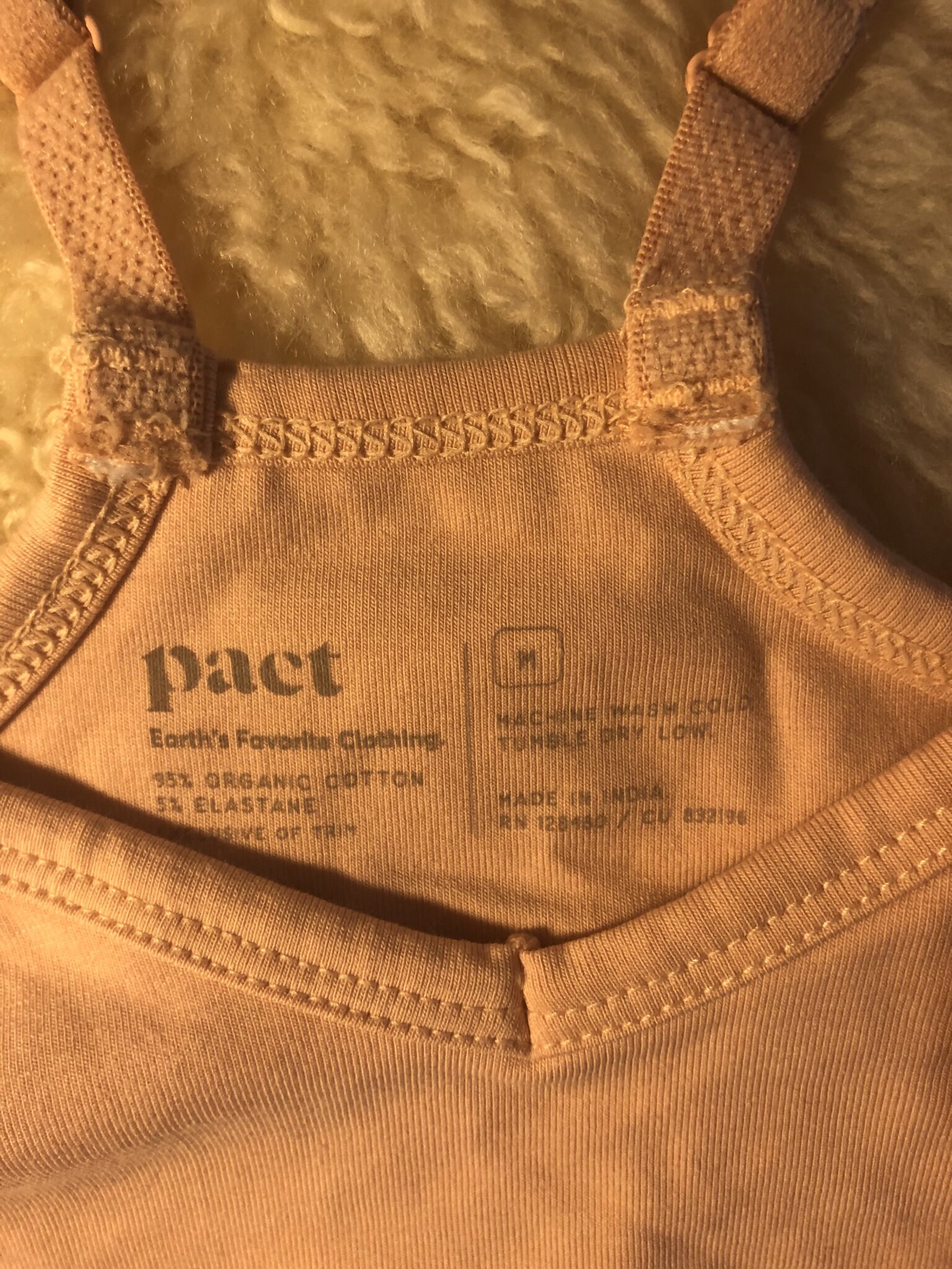 Featured image for camisole pact, médium fait petit, coton bio 💯 équitable et crop wow rosé chair