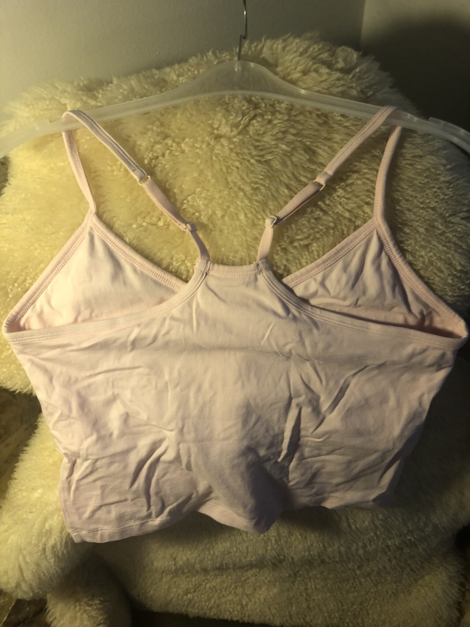 Image for camisole pact, petit médium, coton bio 💯 équitable et crop wow rose pâle