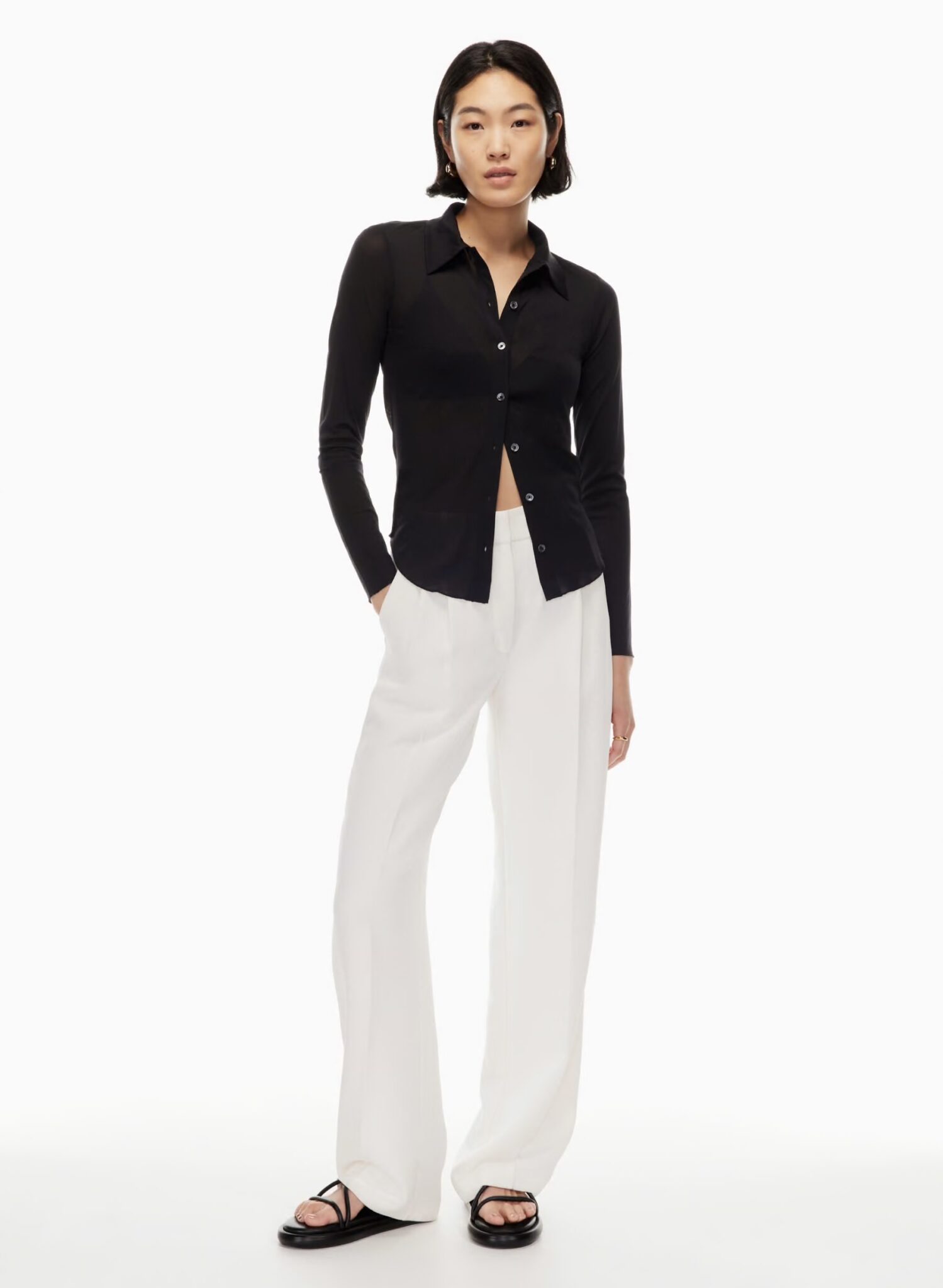 Featured image for Fitted button-down top