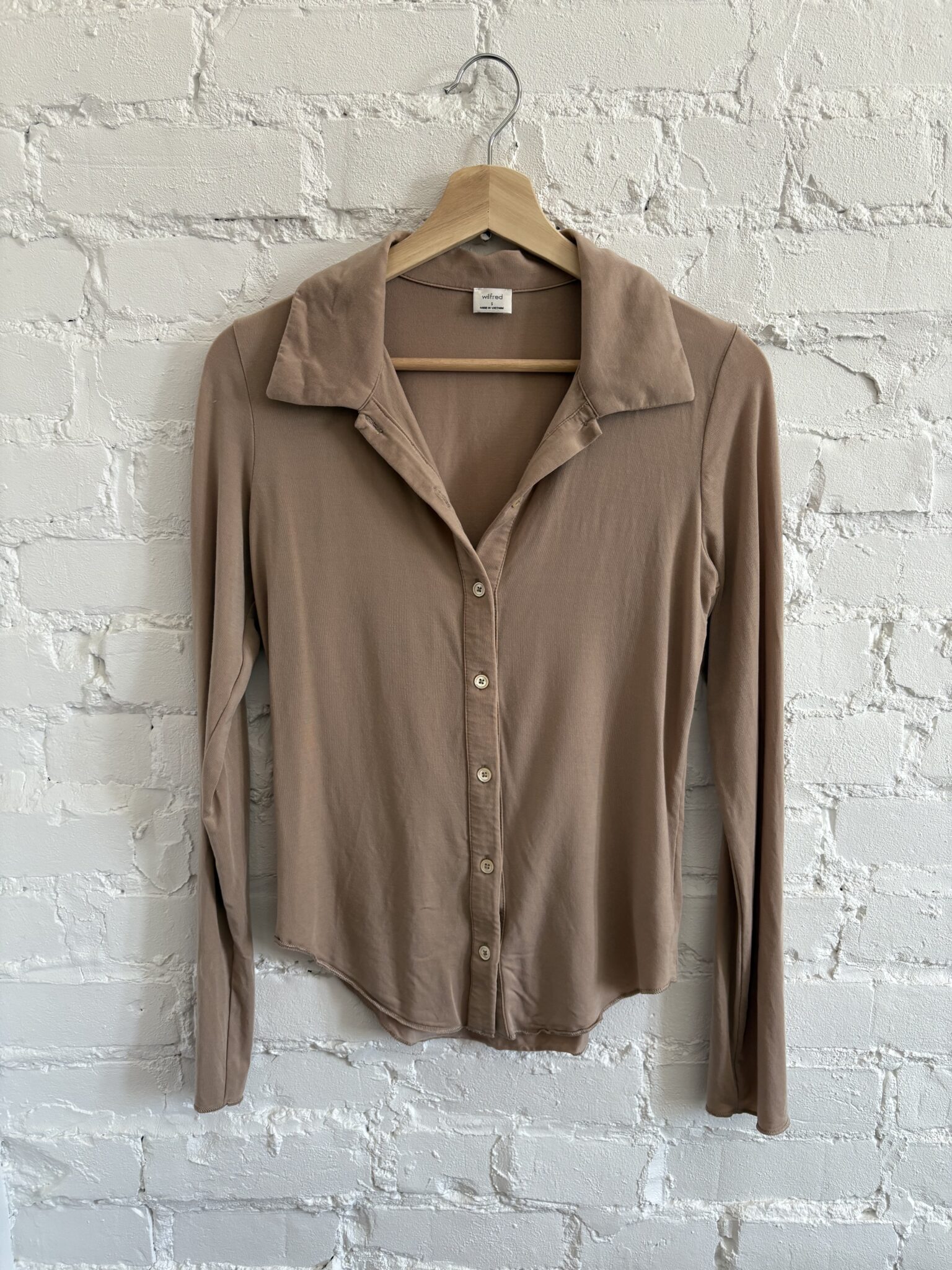 Image for Fitted button-down top